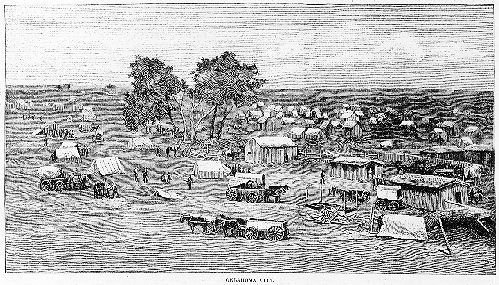 oklahoma land rush 1889